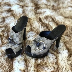 Gucci GG Horsebit Slides Size 8